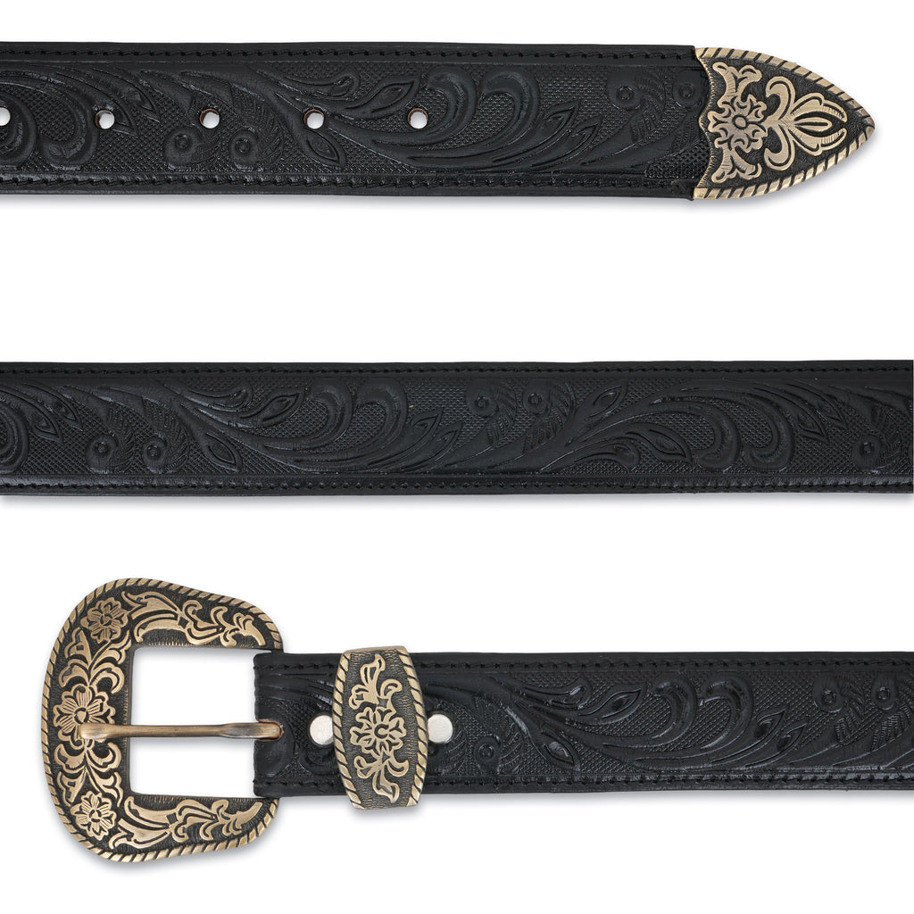 Handmade Unisex Western Belt Genuine Full Grain Leather