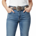 Handmade Unisex Western Belt Genuine Full Grain Leather
