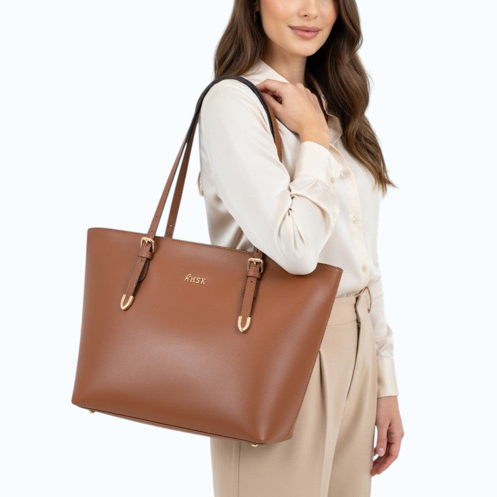 Willow Tan Leather Tote