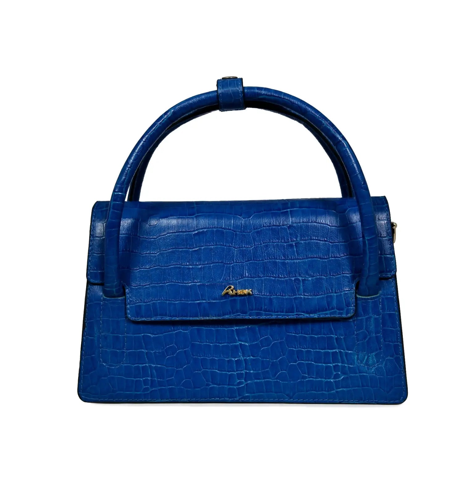 Satchel Blue Leather Sling Bag