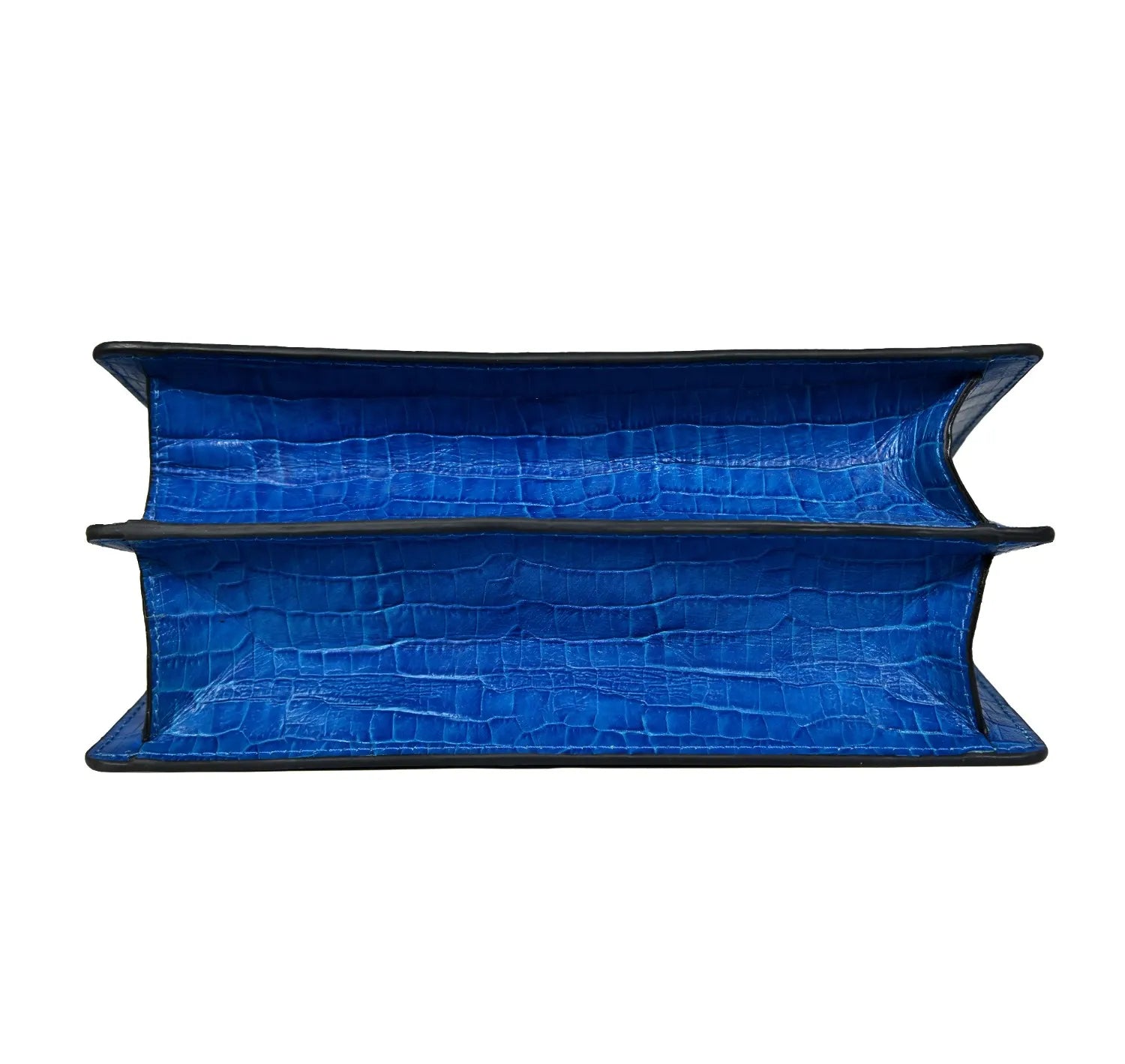 Satchel Blue Leather Sling Bag