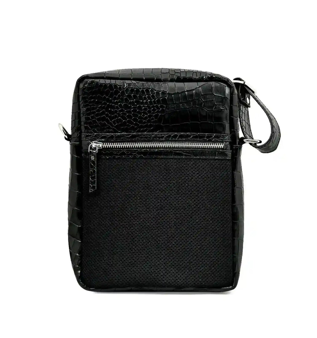 Charcoal Men Cross-body Leather Bag