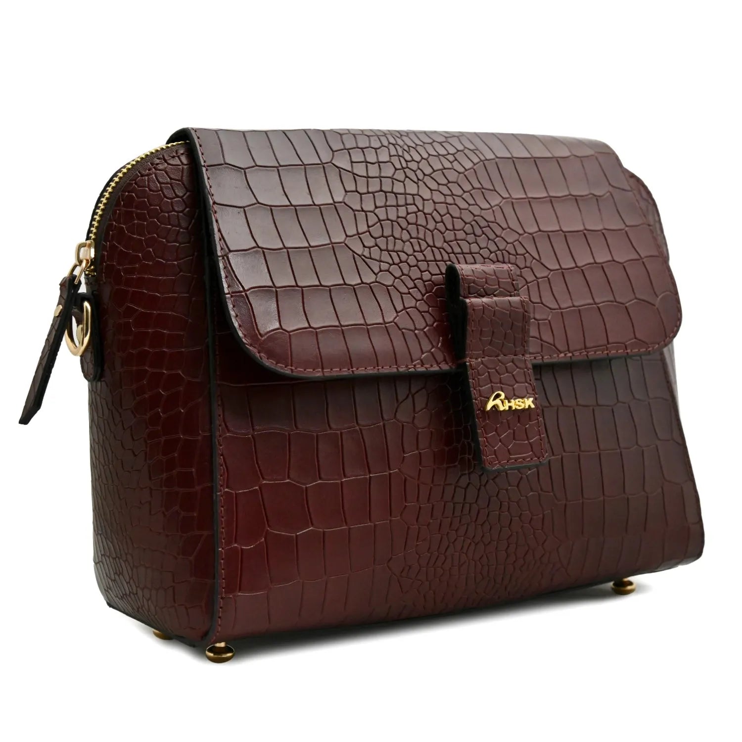 Rosewood Satchel Leather Bag