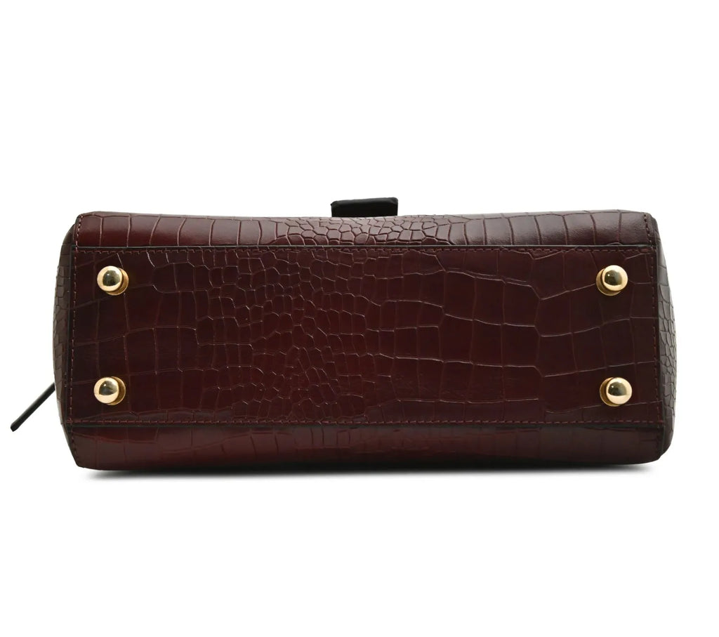 Rosewood Satchel Leather Bag