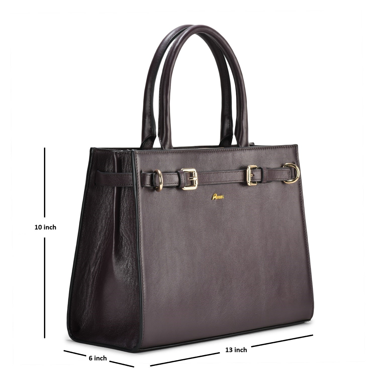 Marsella Grain Brown Leather Tod Bag