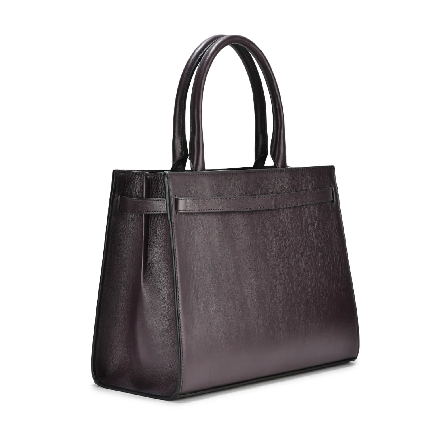 Marsella Grain Brown Leather Tod Bag