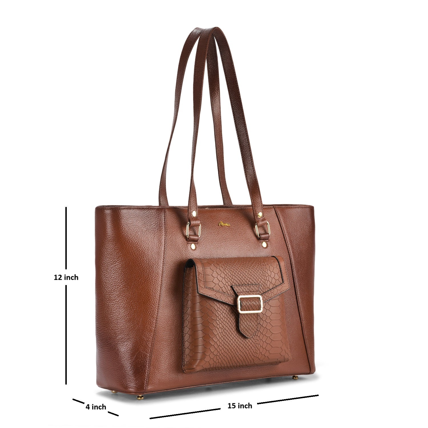Valentina Croc Leather Handbag