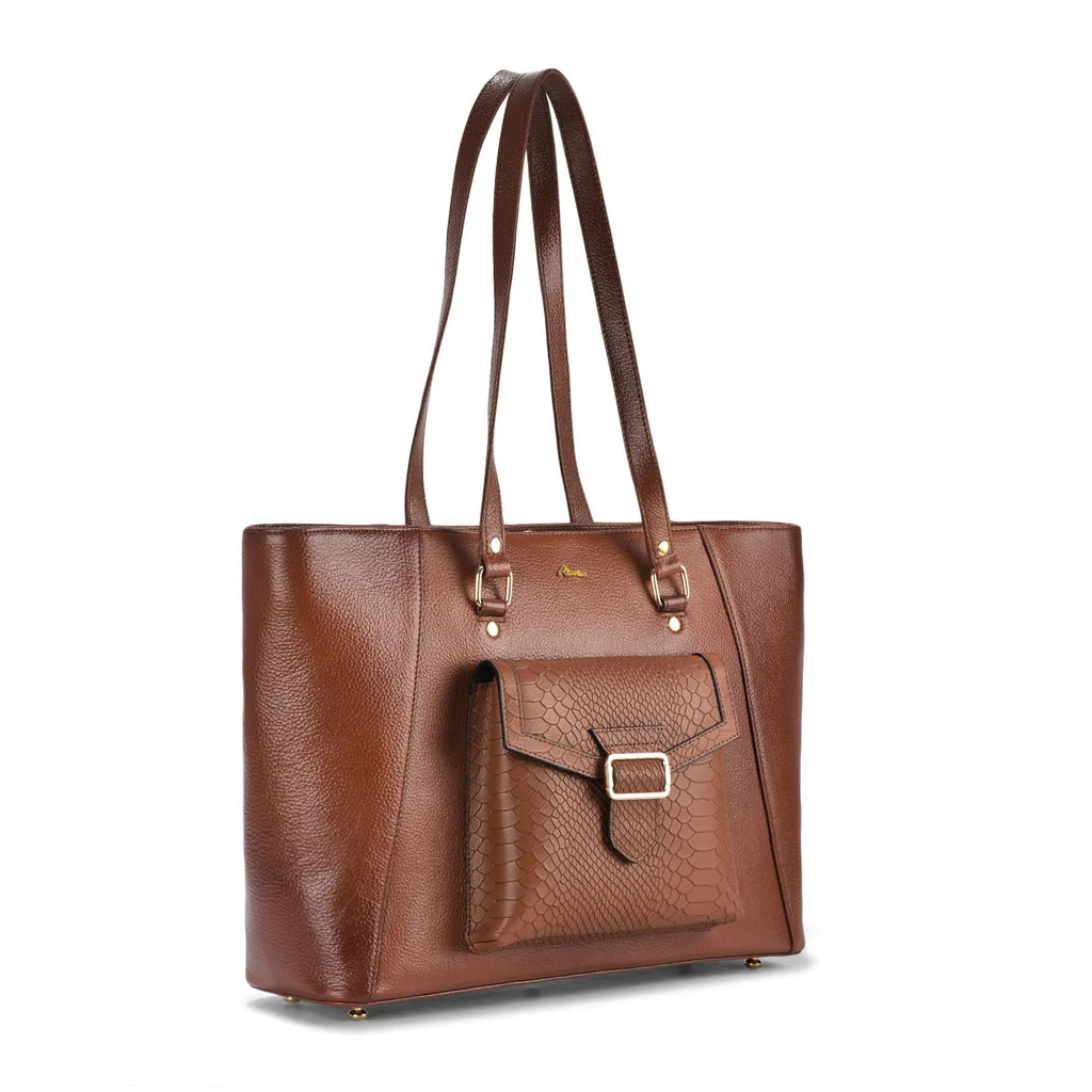 Valentina Croc Leather Handbag