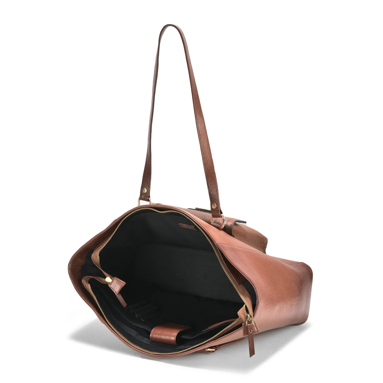 Valentina Croc Leather Handbag
