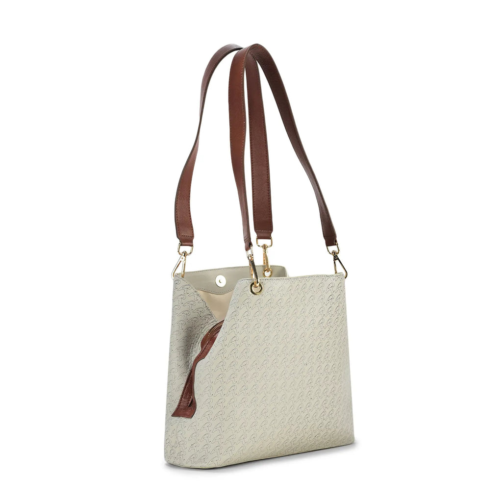 Signature Grain Leather Tod Porcelain