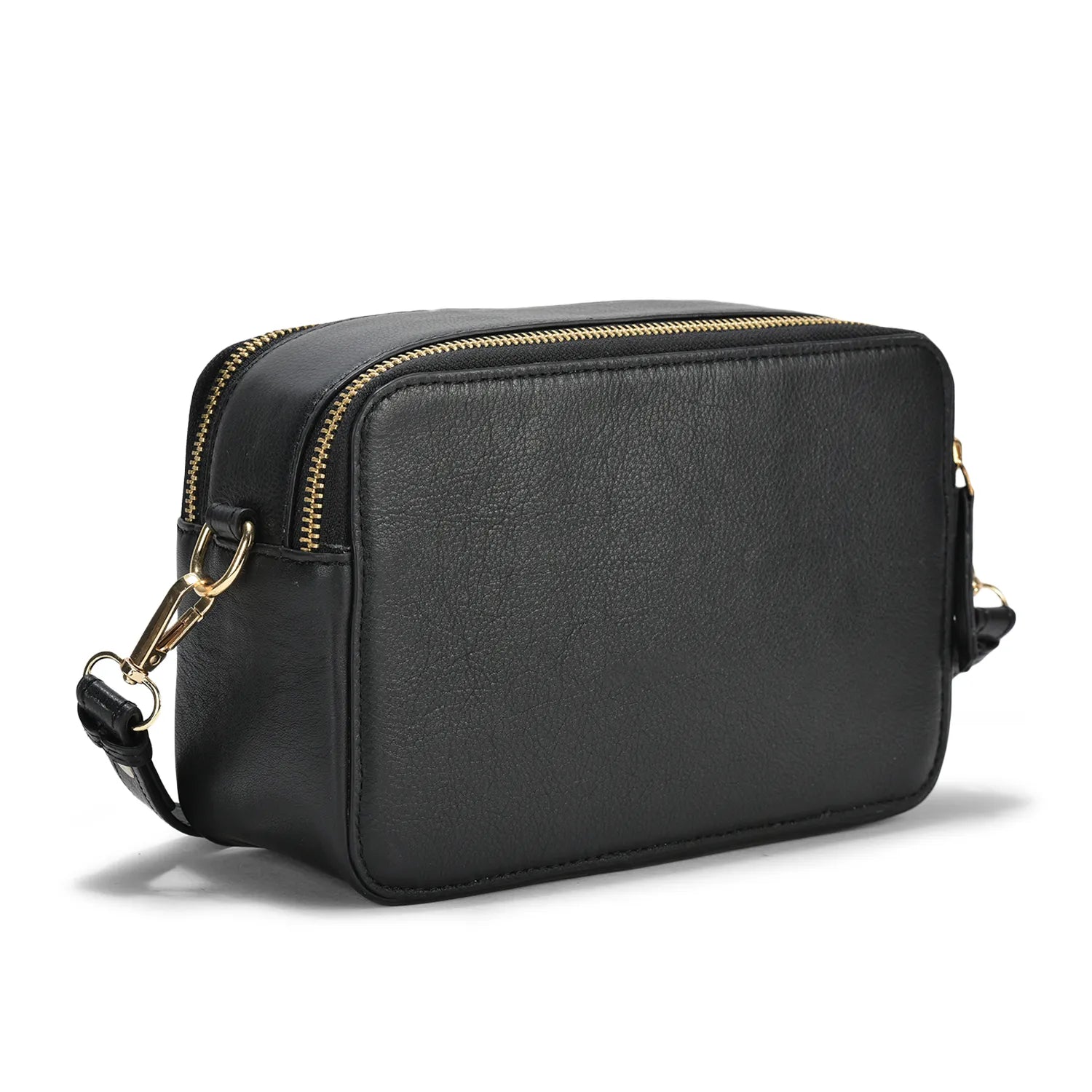 Blanka Cross-Body Leather bag Black