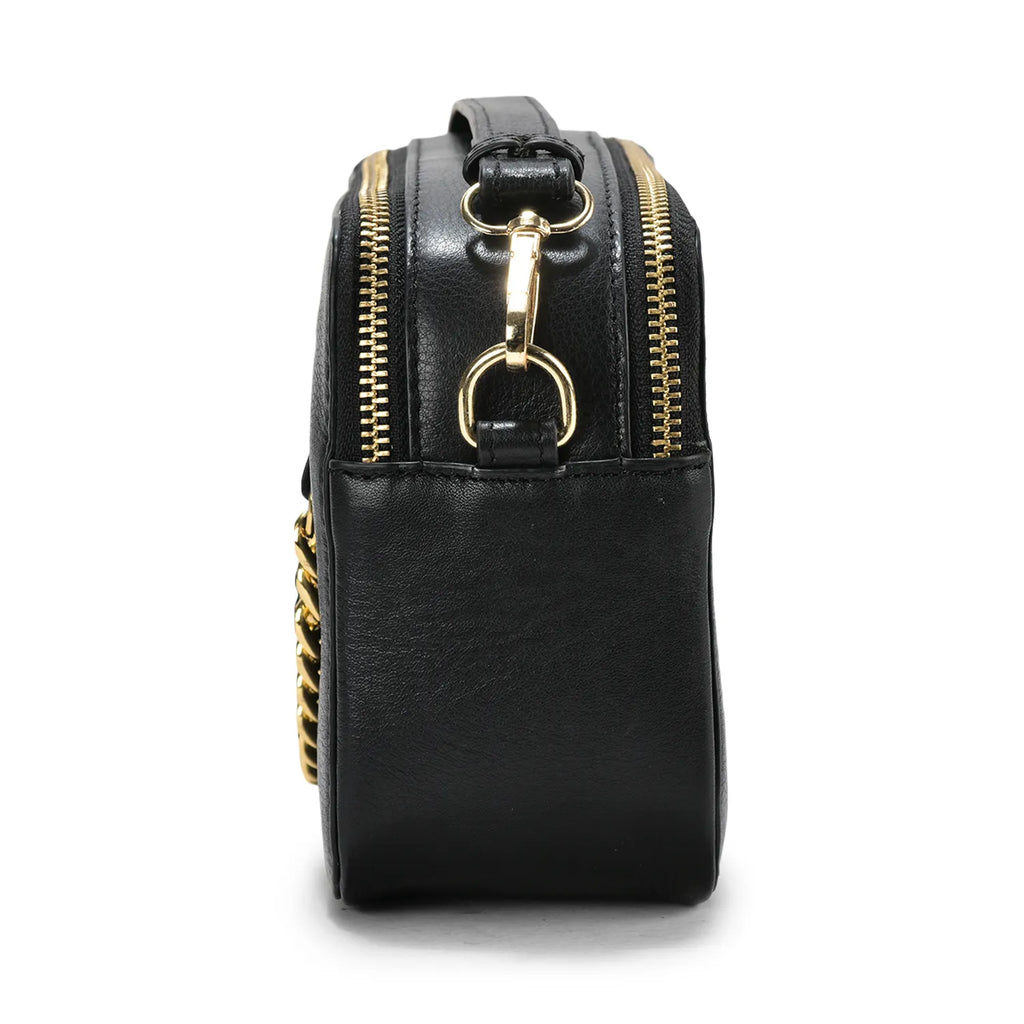 Blanka Cross-Body Leather bag Black
