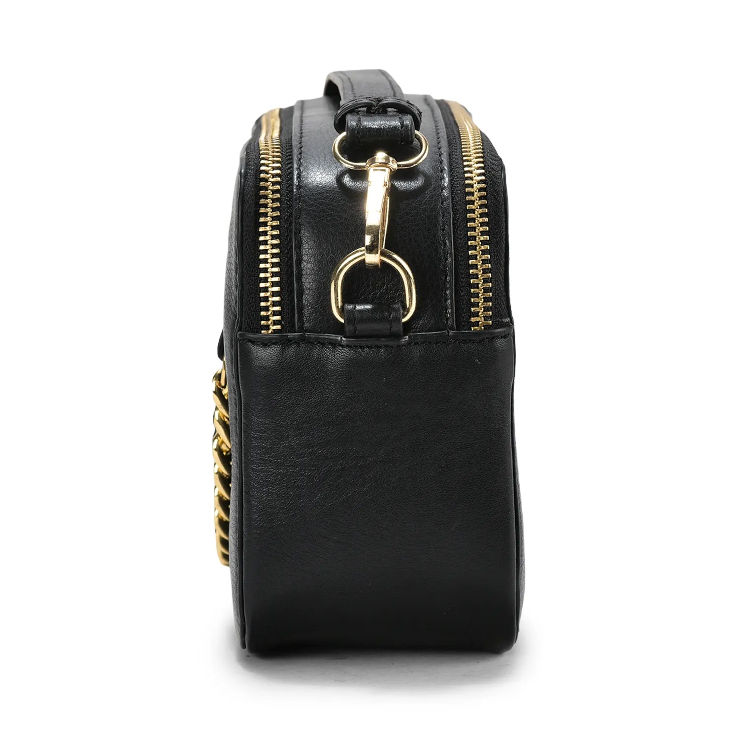 Blanka Cross-Body Leather bag Black