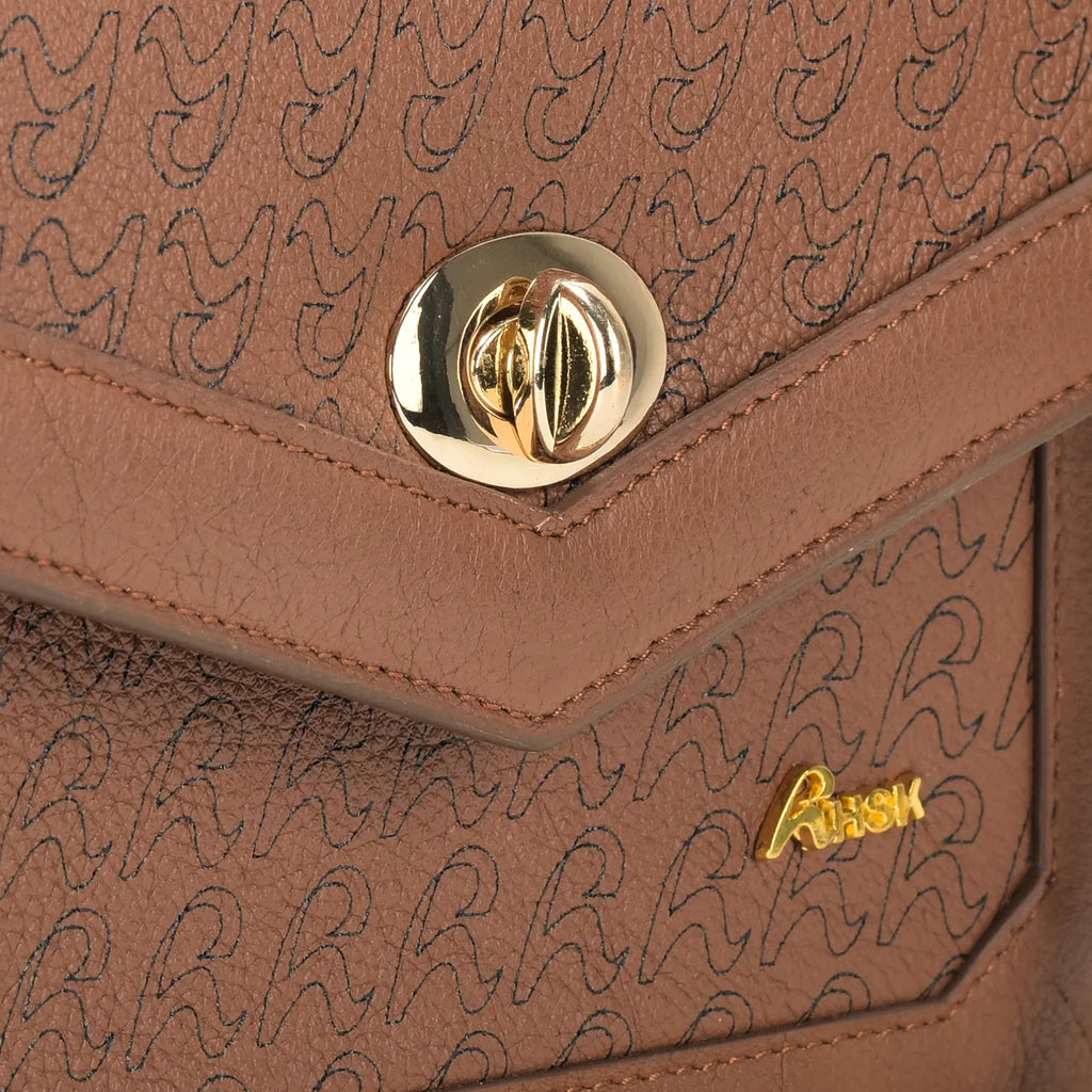 Grandeur Logo Grain Leather Sling