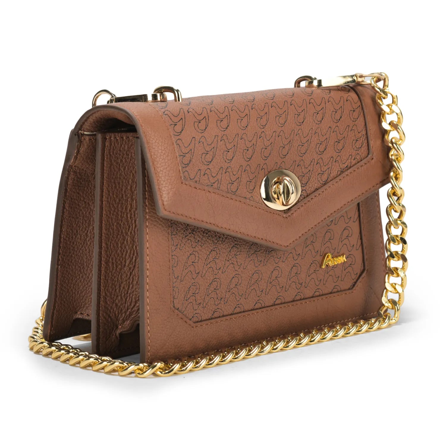 Grandeur Logo Grain Leather Sling