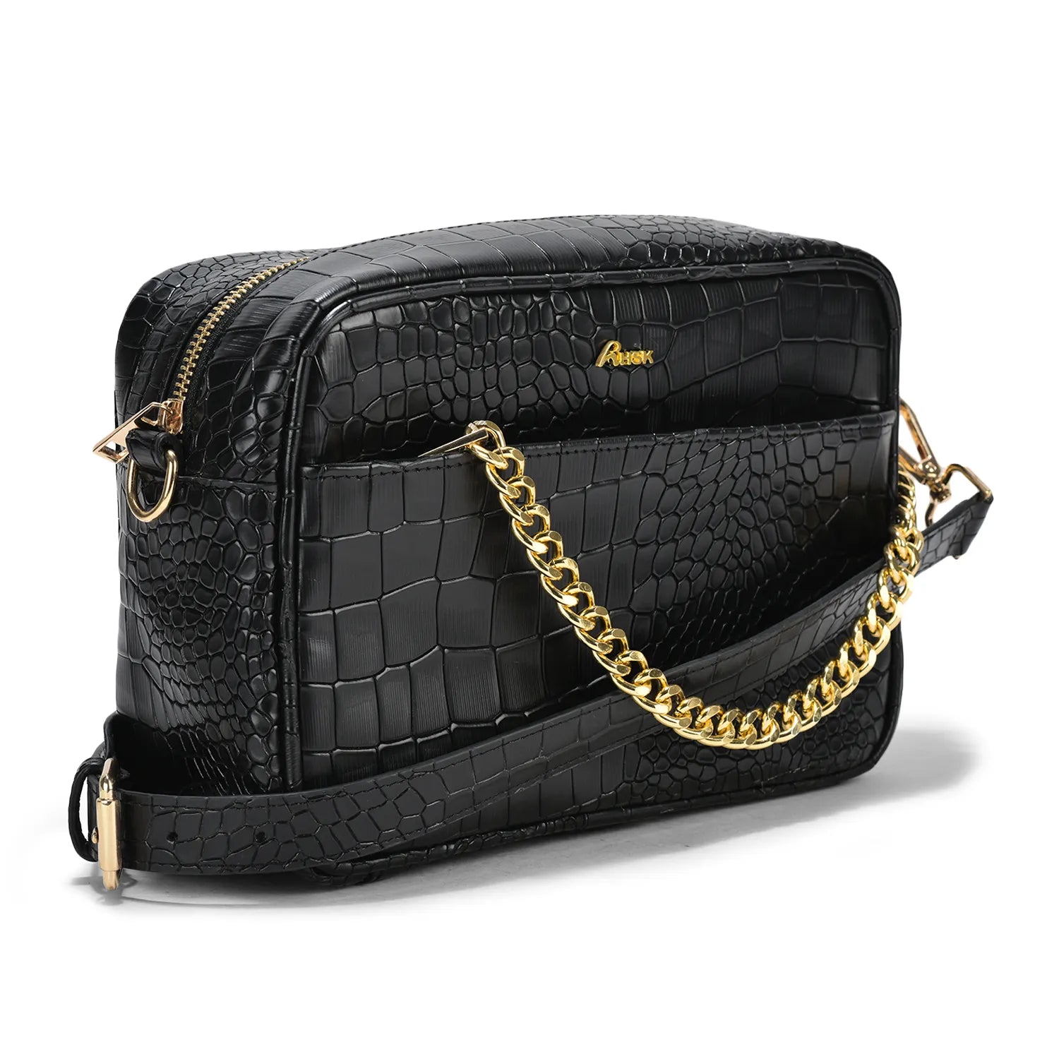 Genius Leather Cross Body Black