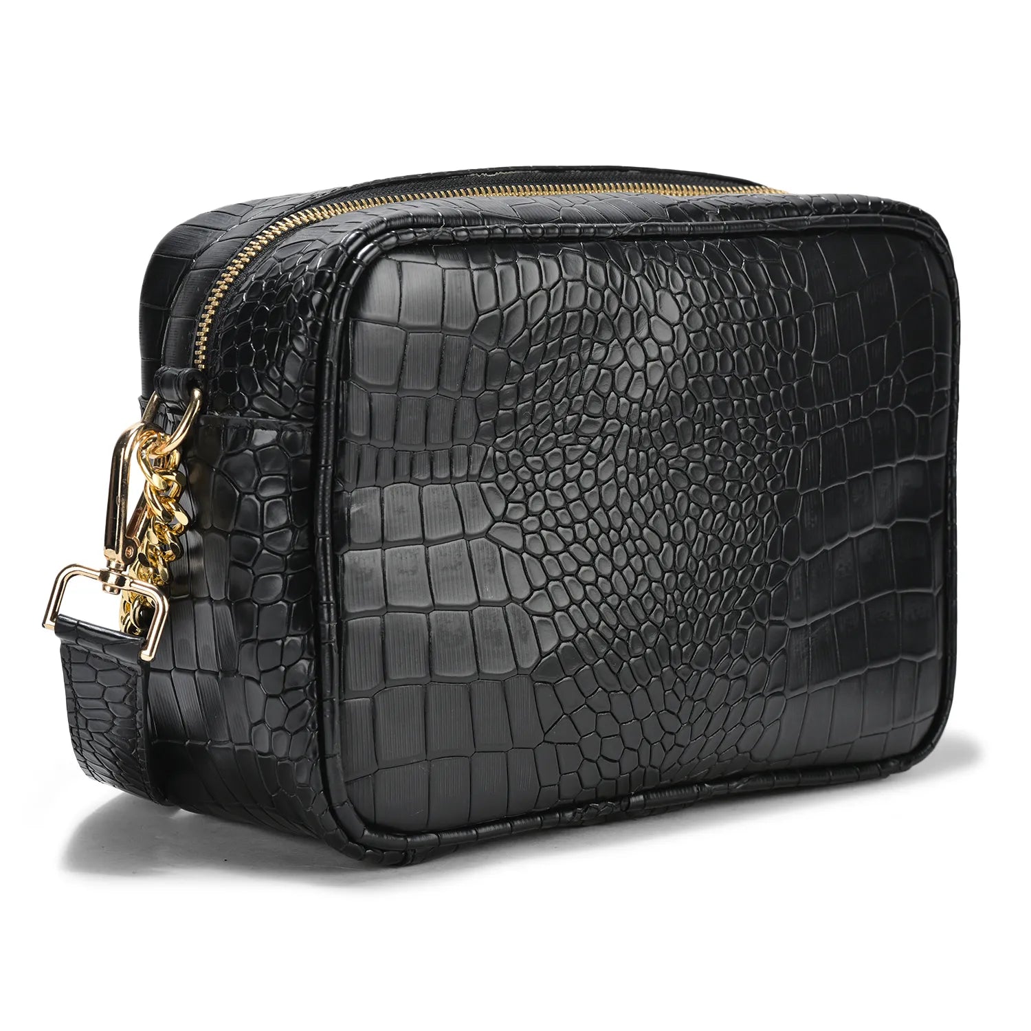Genius Leather Cross Body Black