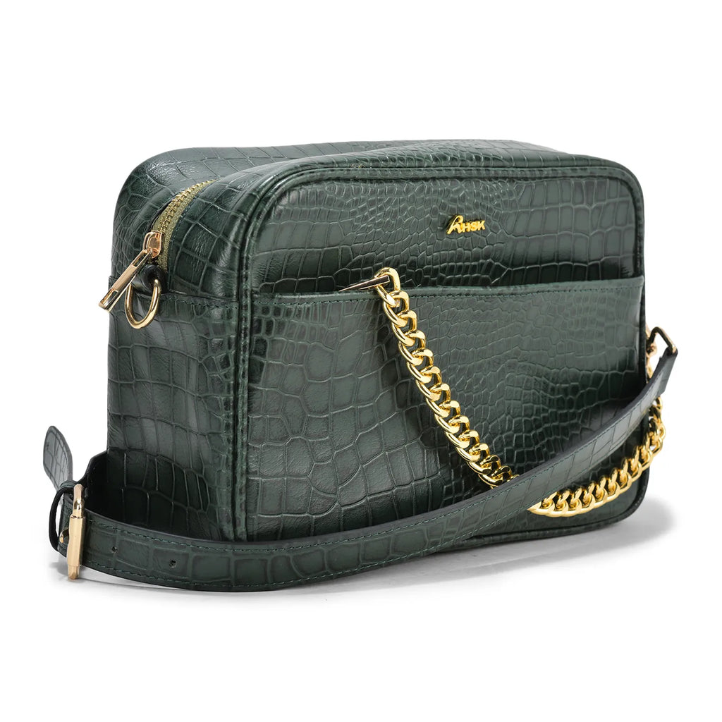Genius Croc Leather Cross Body