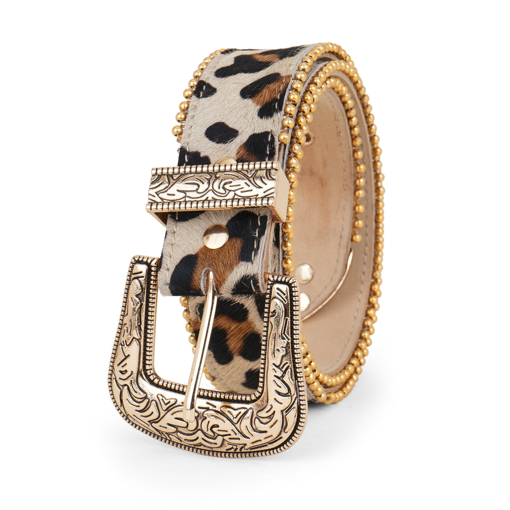 Leopard Print Leather Belt for Women – hHSK