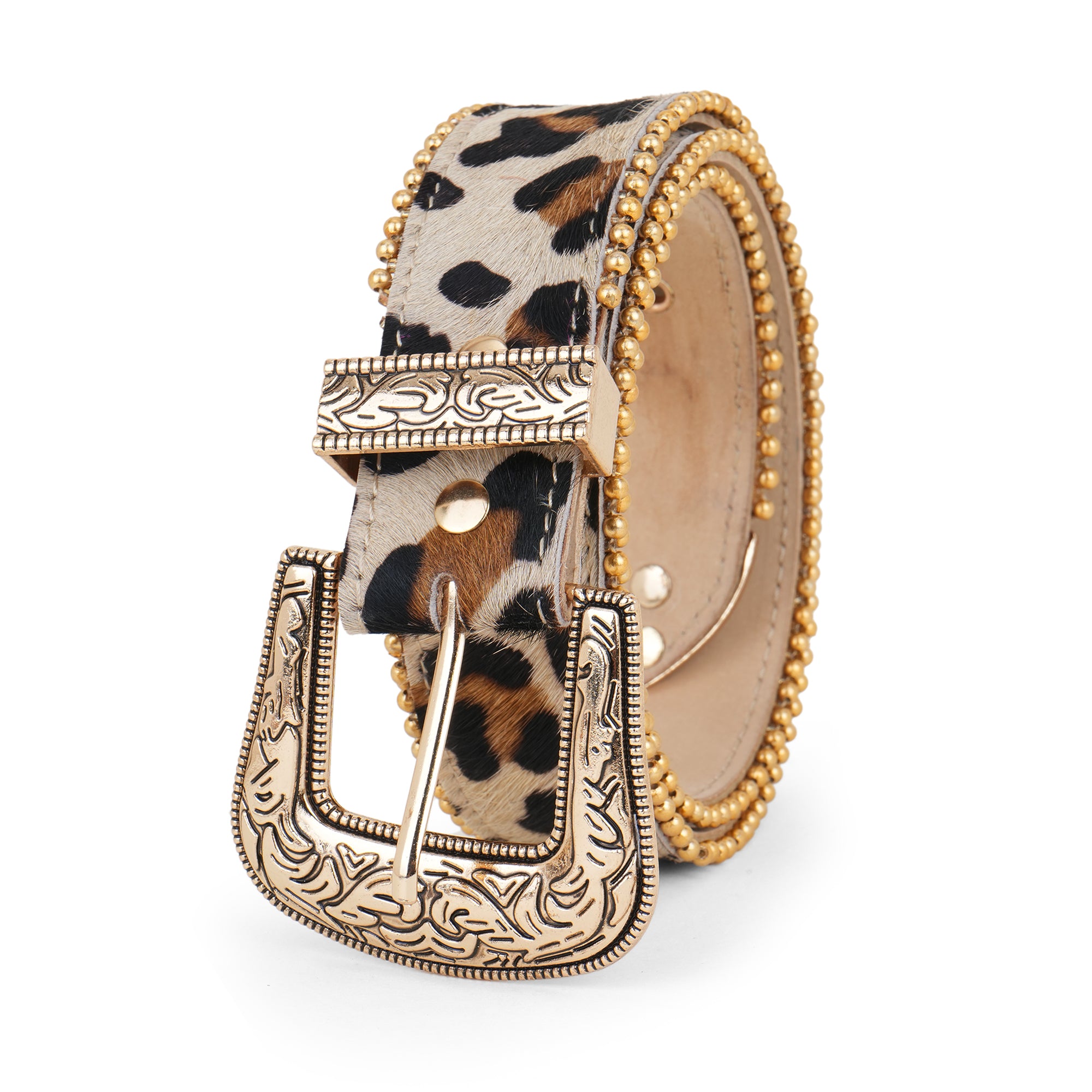 Leopard Print Leather Belt for Women – hHSK