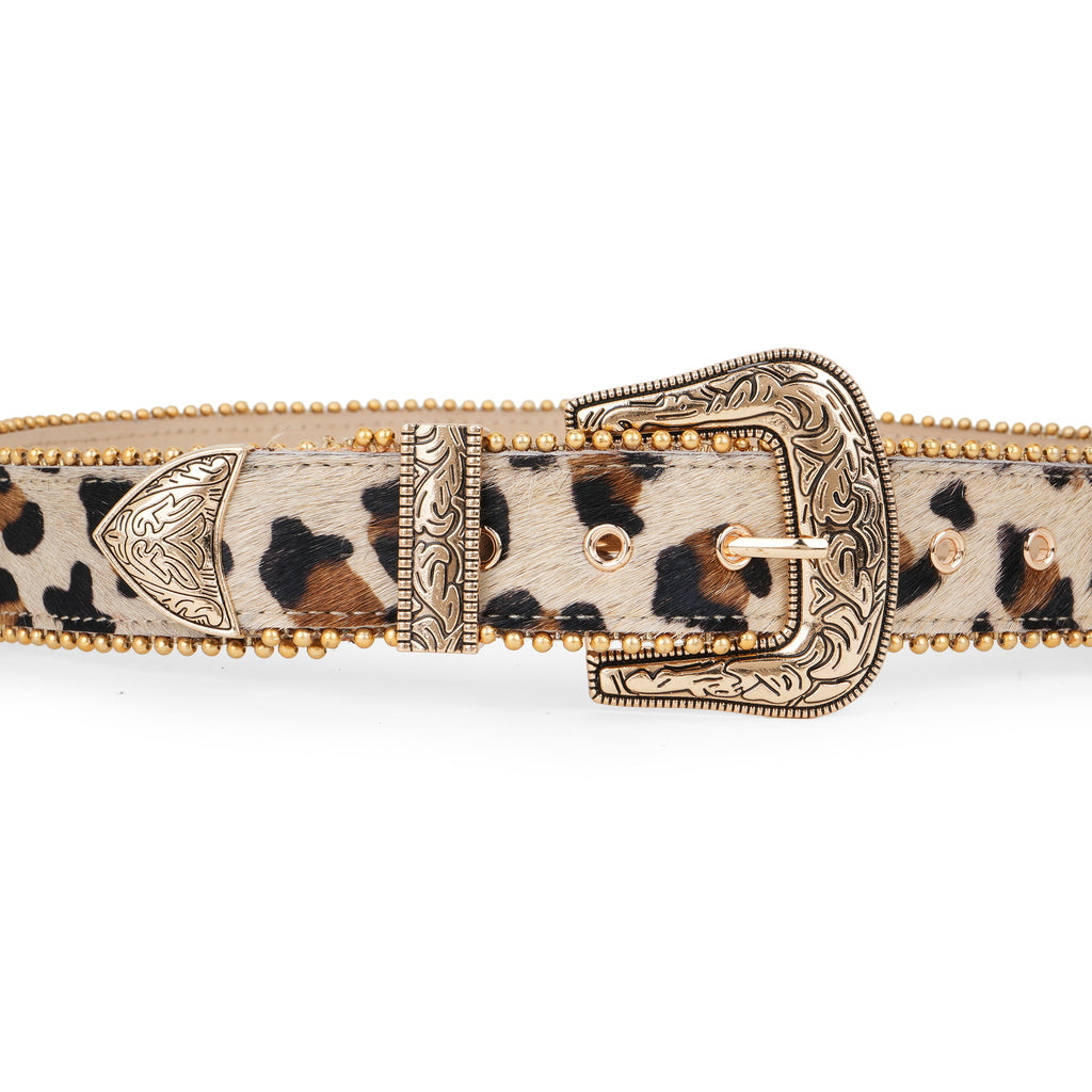 Leopard Print Leather Belt for Women – hHSK