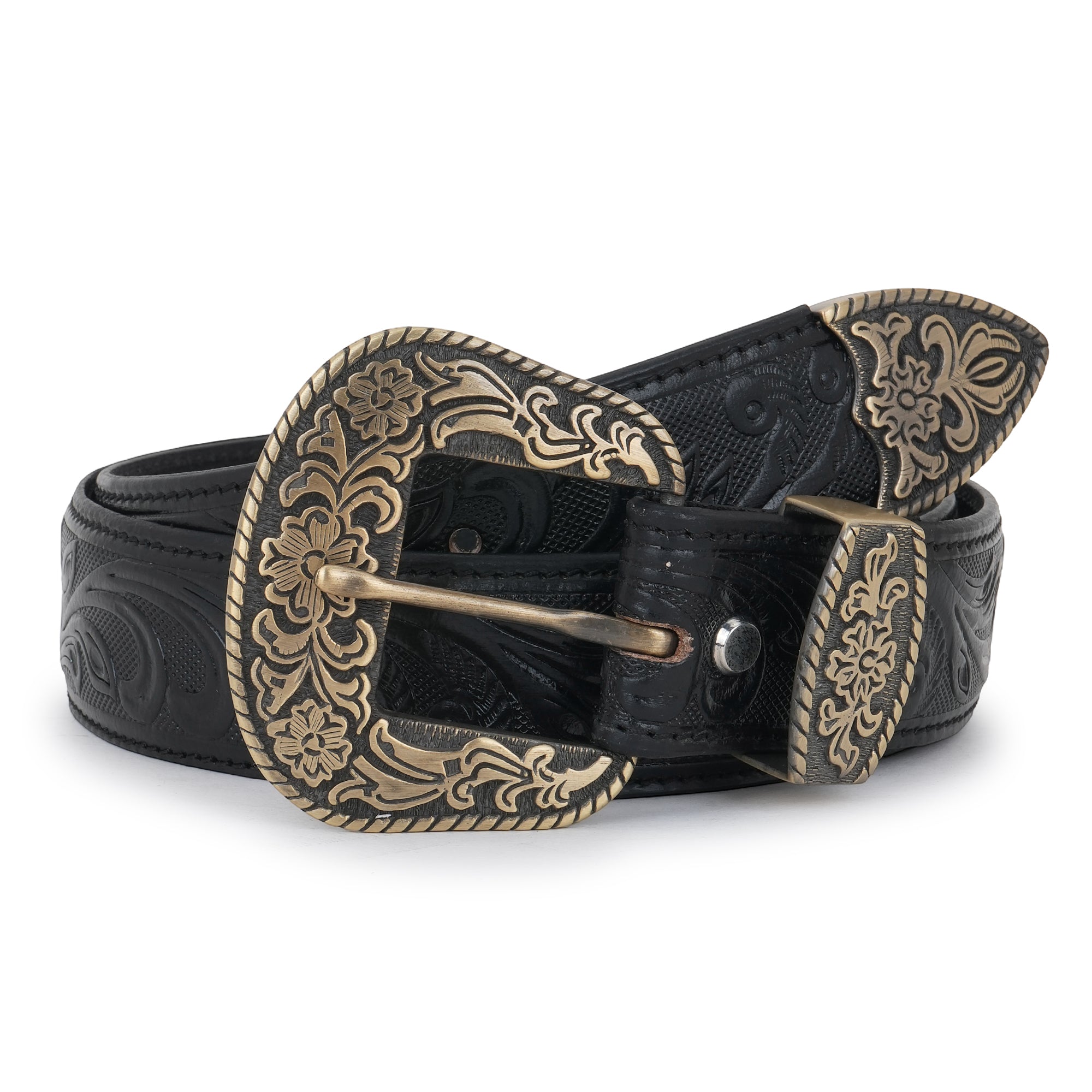 Handmade Unisex Western Belt Genuine Full Grain Leather