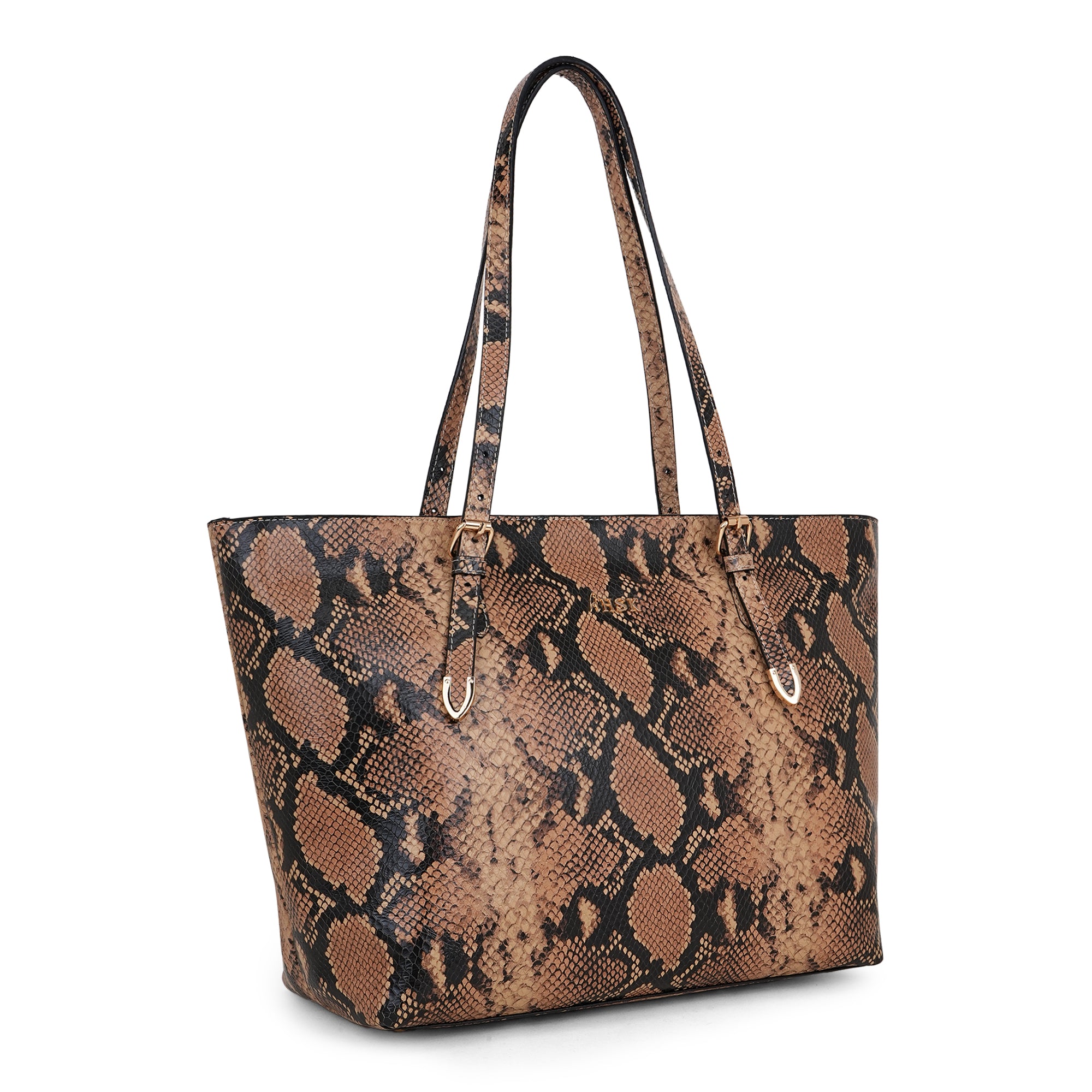 Python Luxe Leather Tote