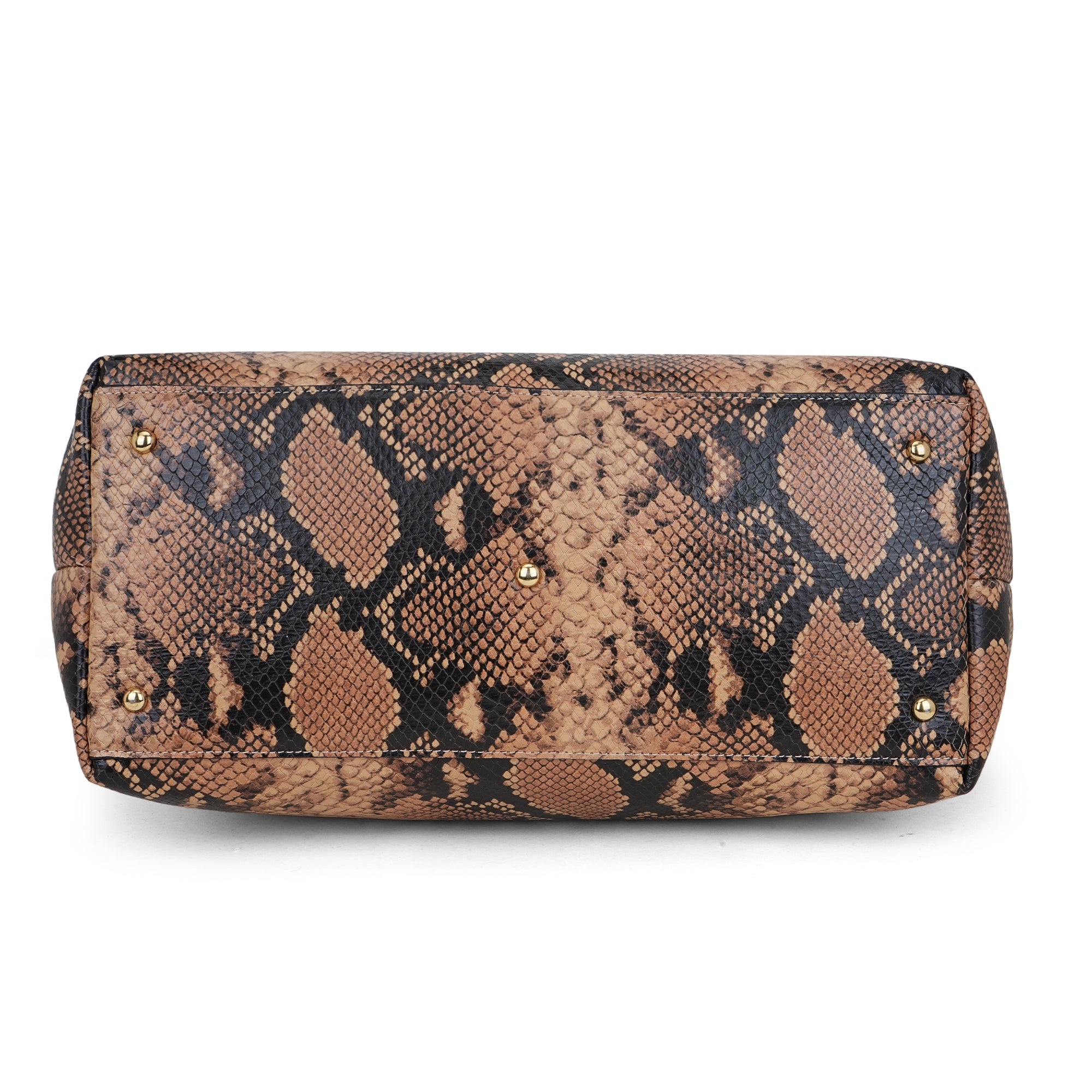 Python Luxe Leather Tote