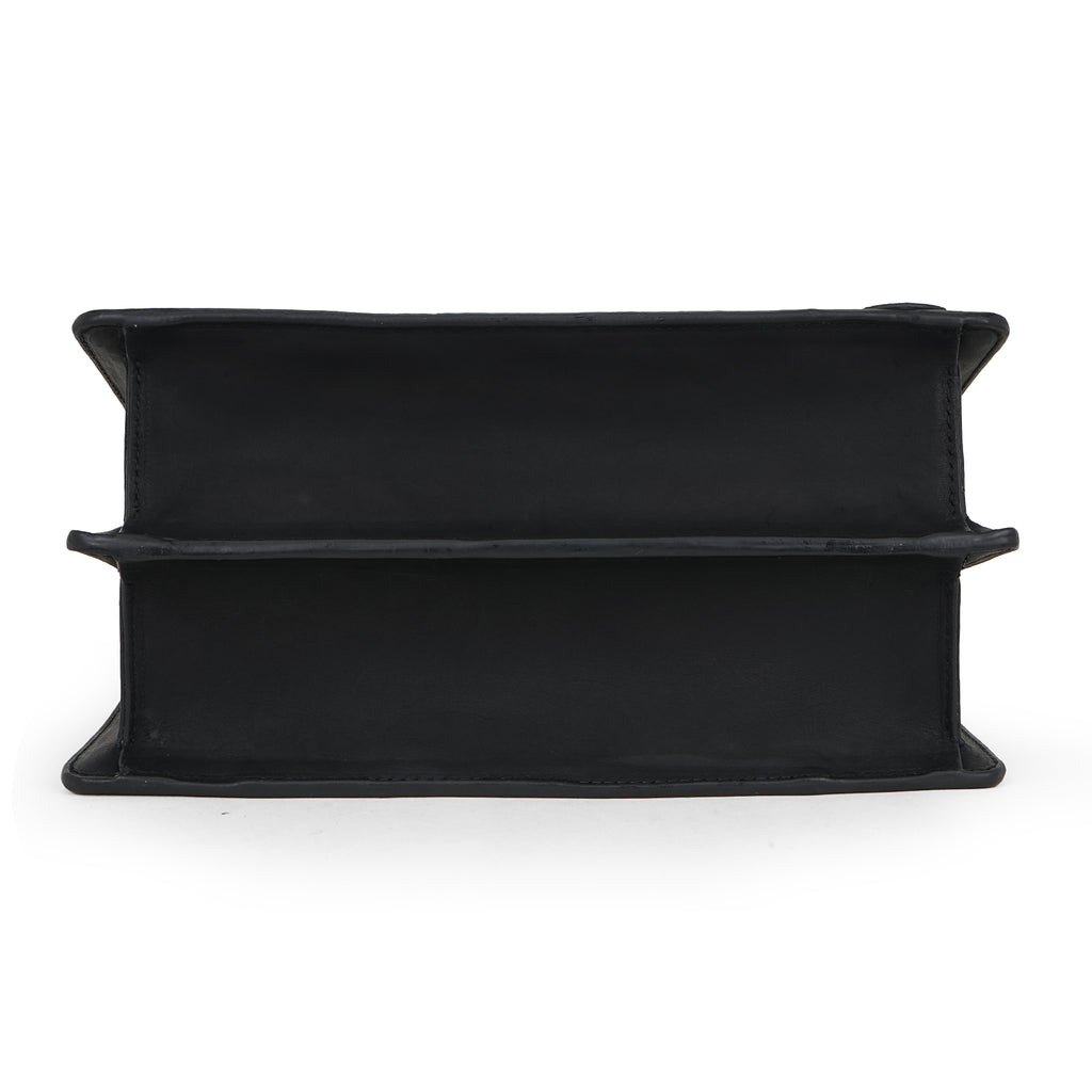 Minimalist Luxury Black Leather Sling