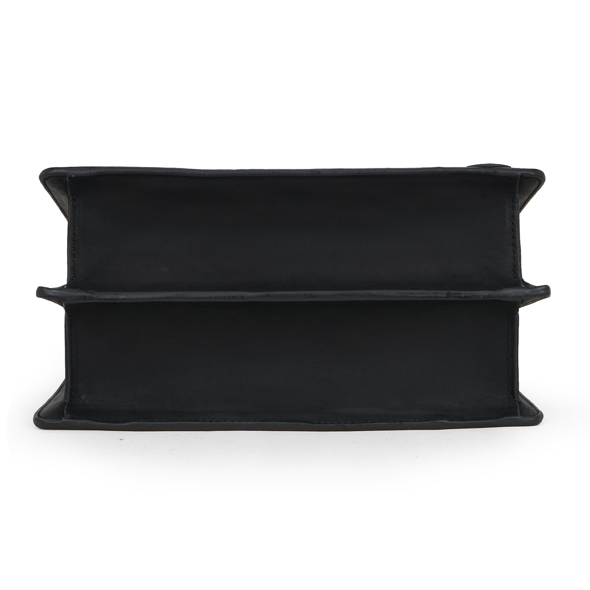 Minimalist Luxury Black Leather Sling