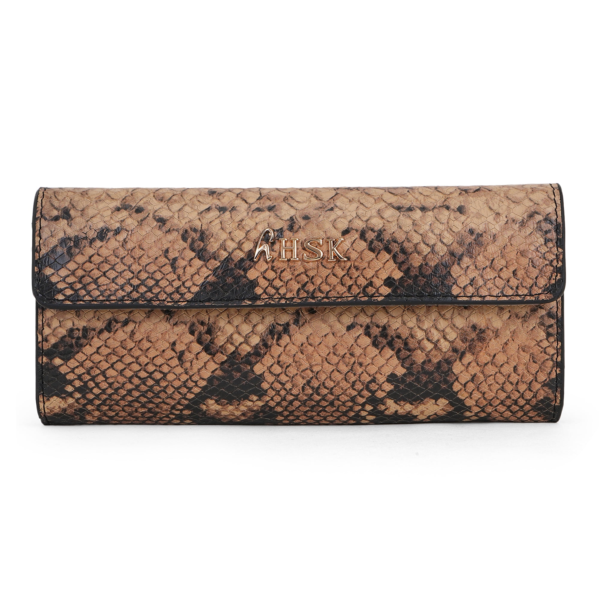 Shadow Python Fold Leather Wallet