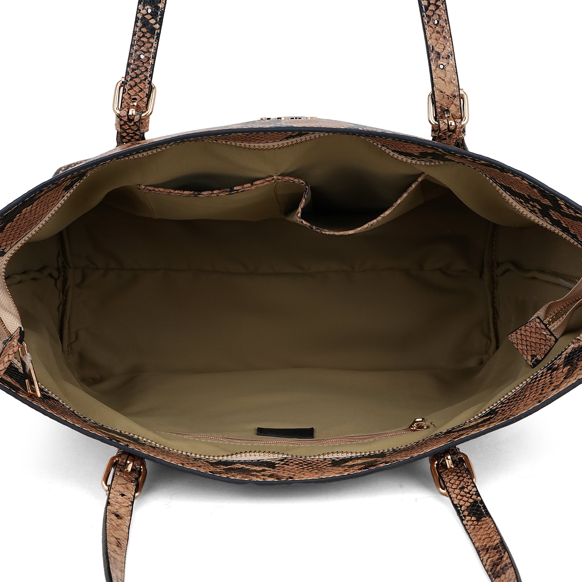 Python Luxe Leather Tote