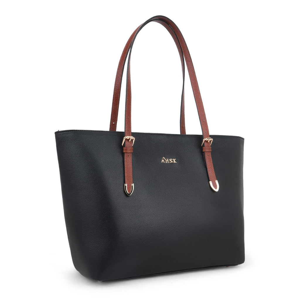 The Meridian Tote | Leather | Black & Brown
