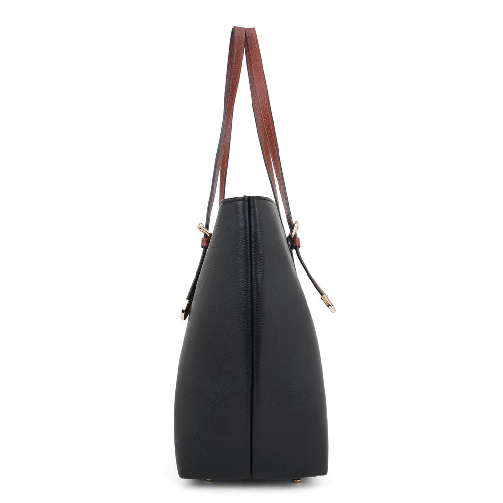 The Meridian Tote | Leather | Black & Brown
