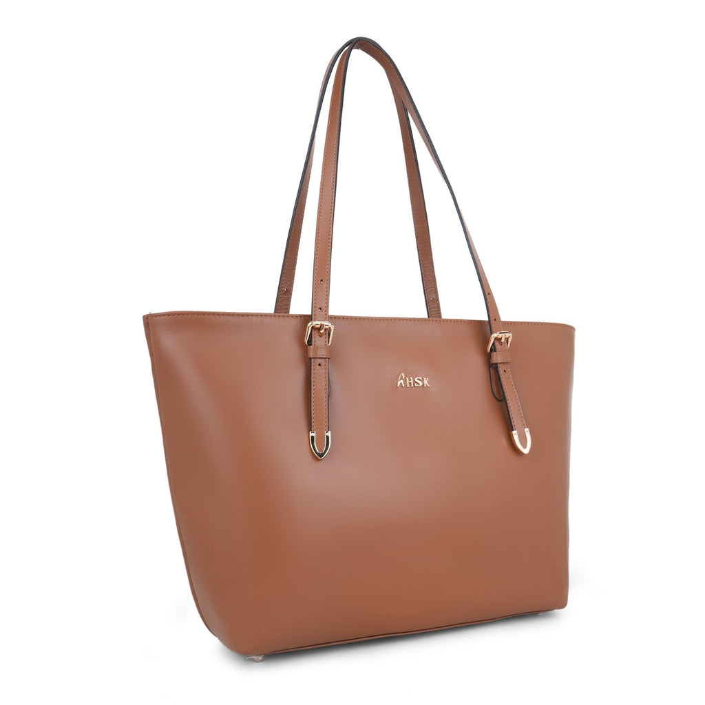 Willow Tan Leather Tote