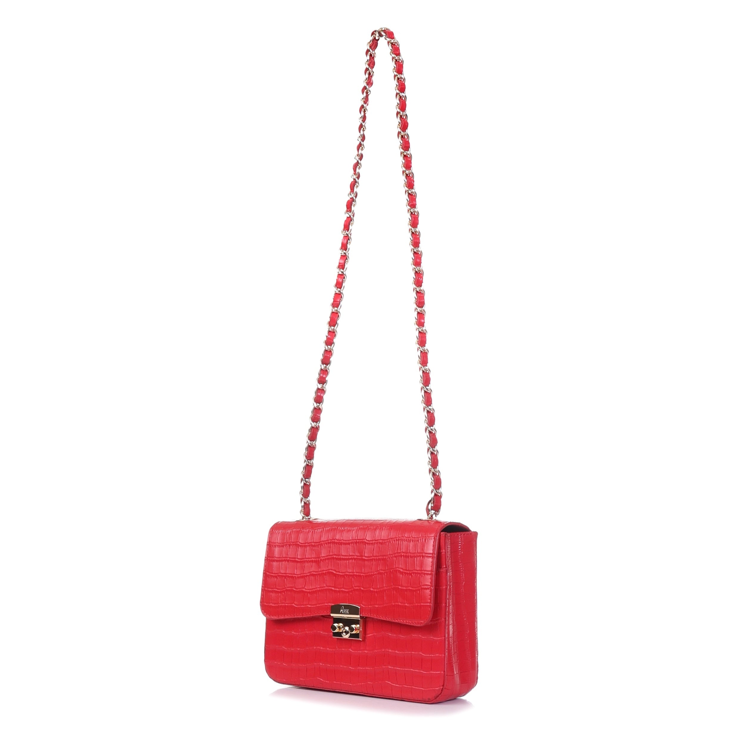 Jade Luxe Satchel_Red