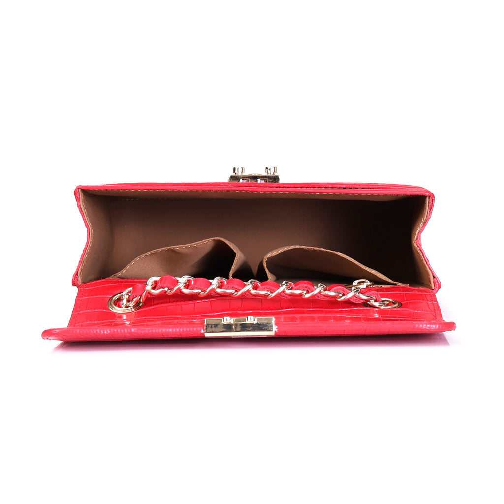 Jade Luxe Satchel_Red