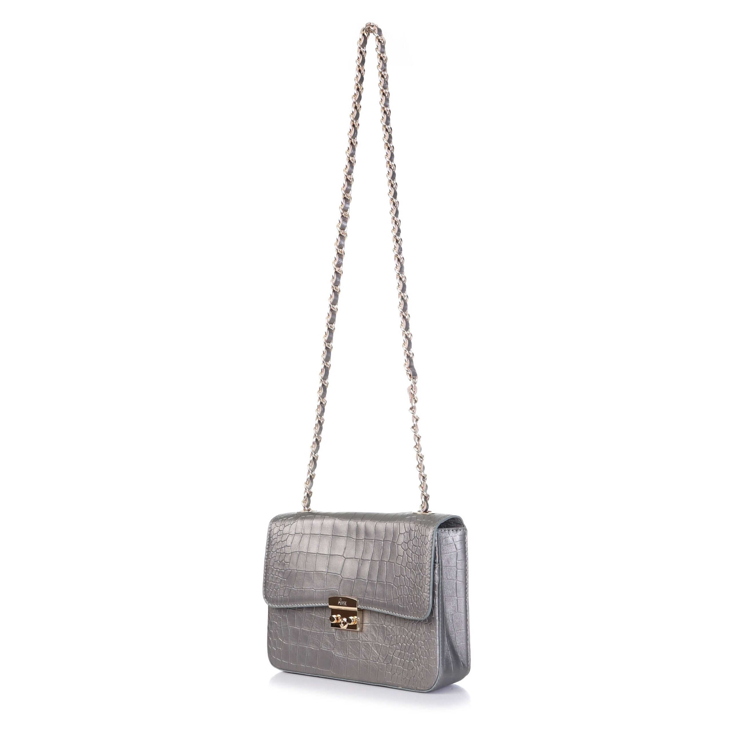 Jade Luxe Satchel_Grey