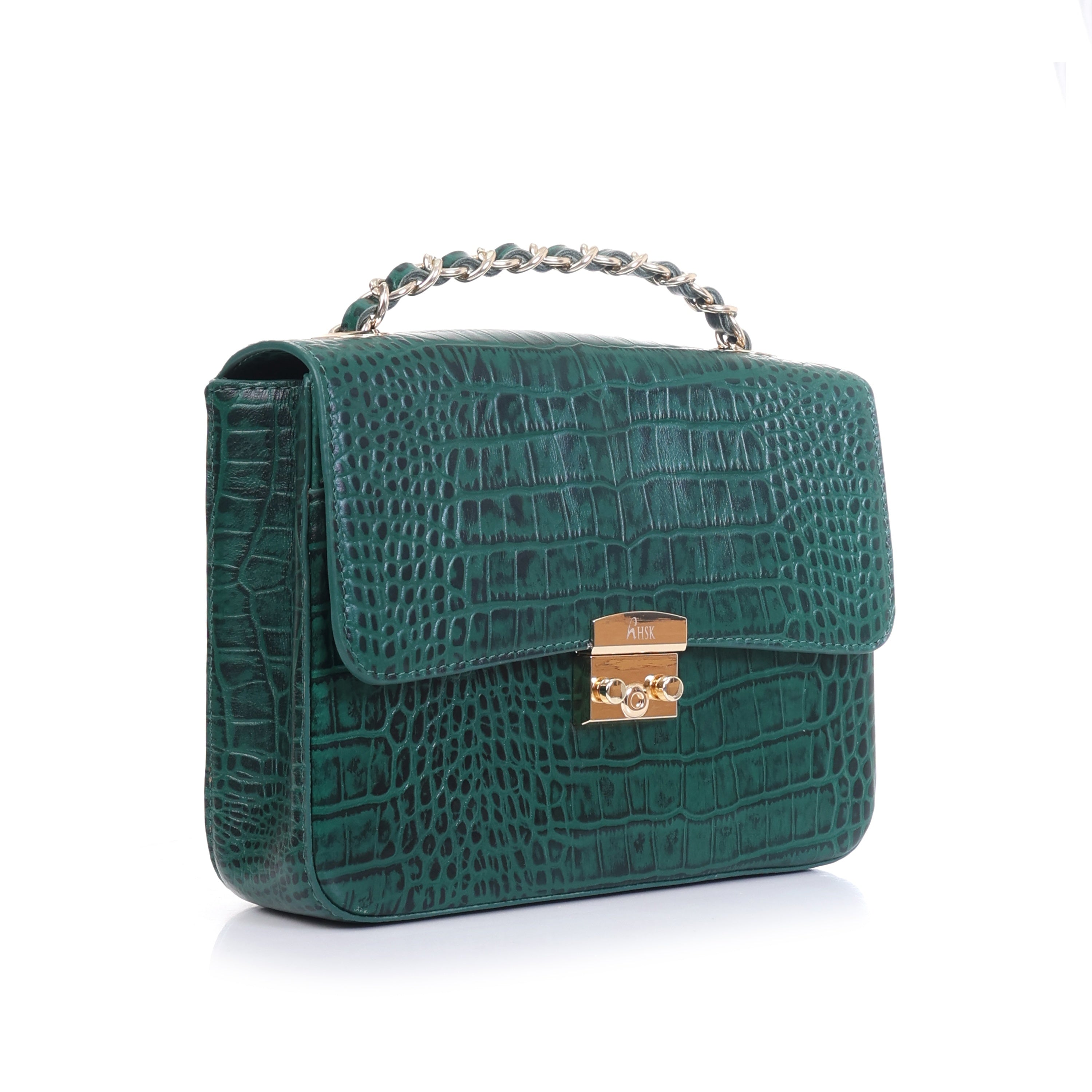 Jade Luxe Satchel_Green