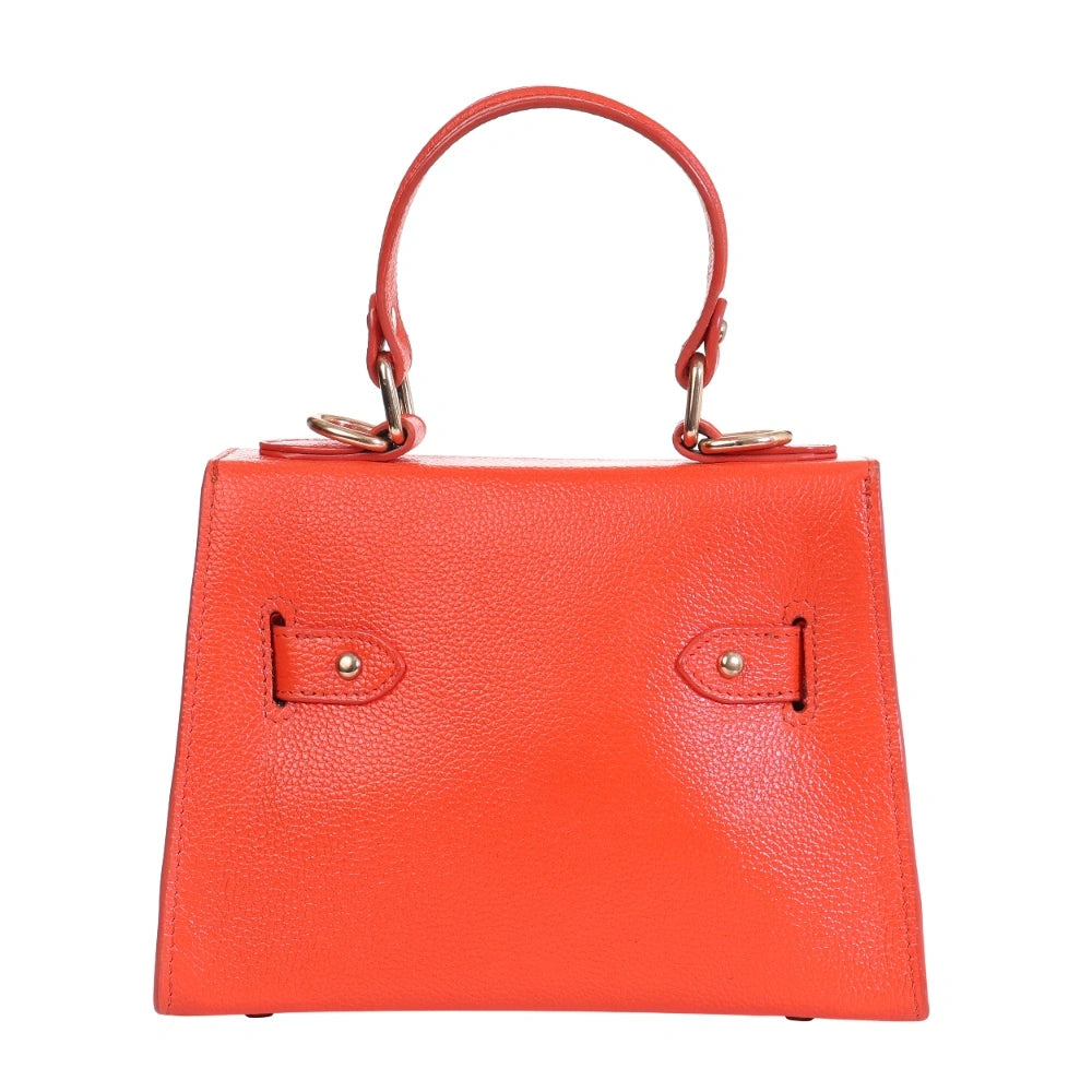 Orange Hand-Carved Bag