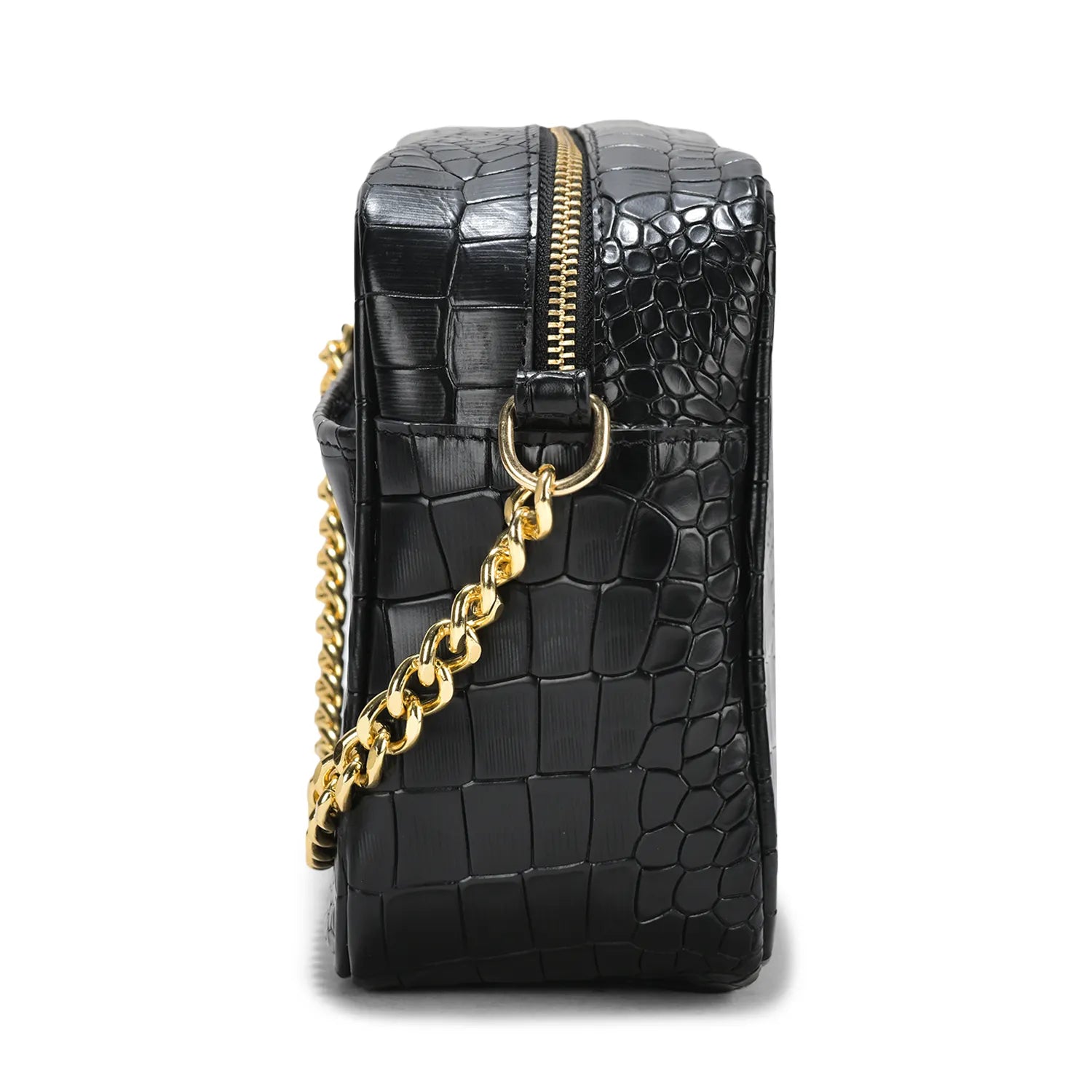 Genius Leather Cross Body Black