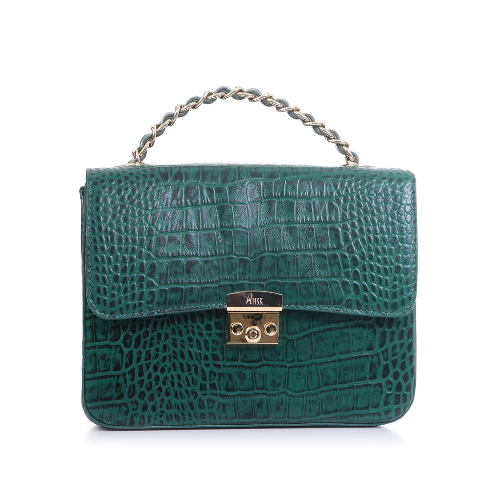 Jade Luxe Satchel_Green