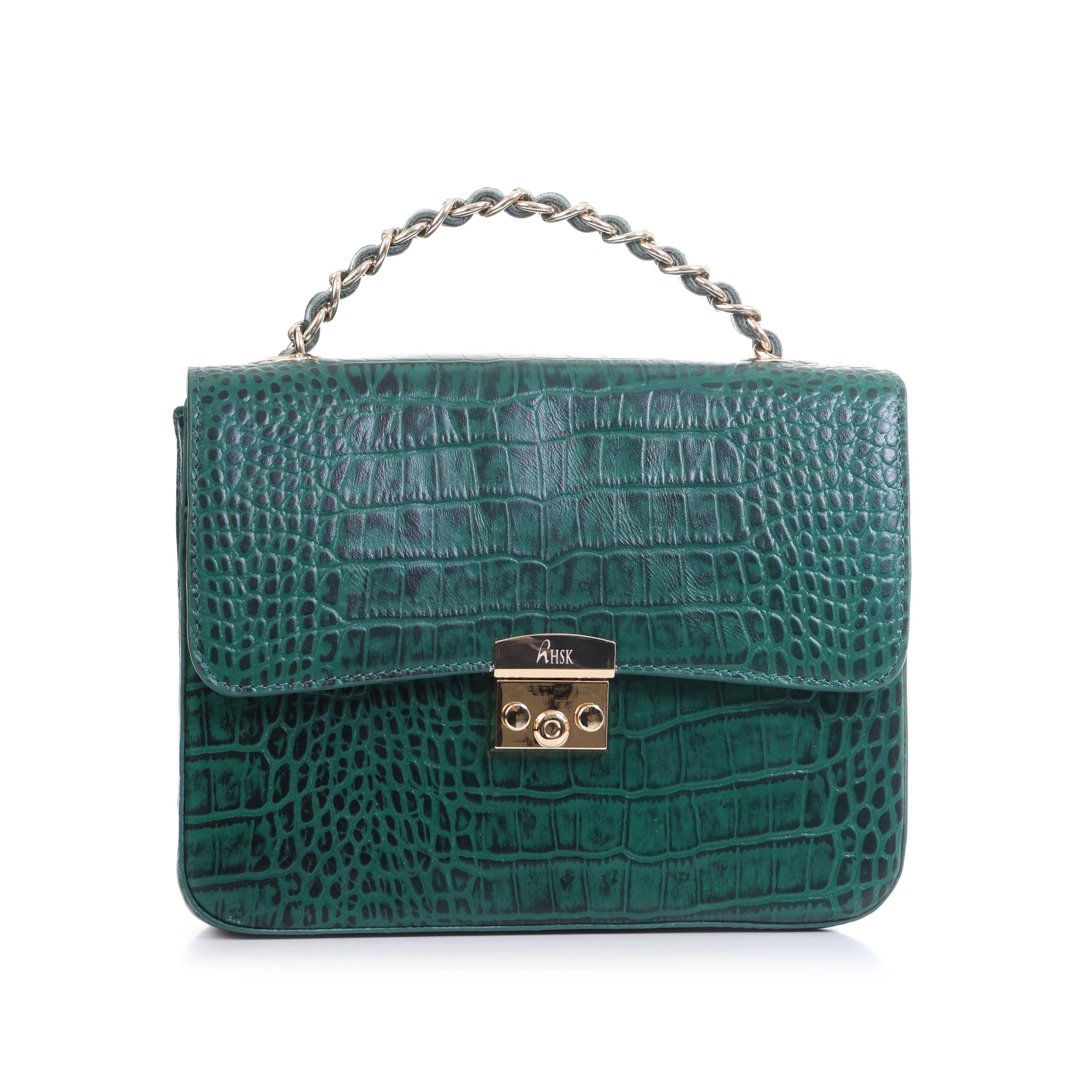 Jade Luxe Satchel_Green