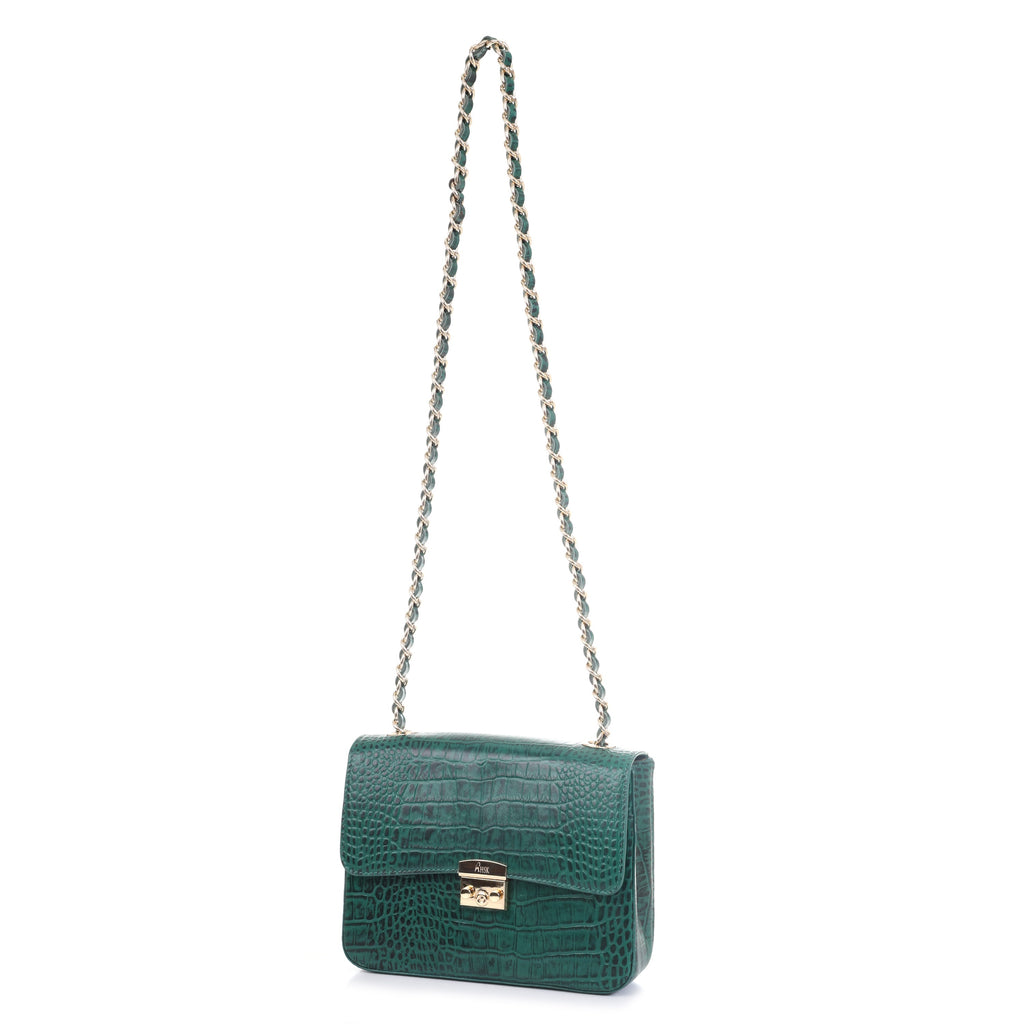 Jade Luxe Satchel_Green