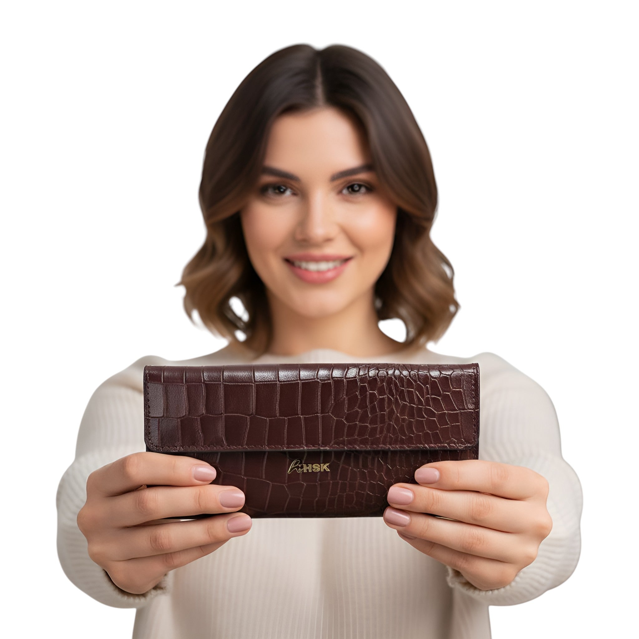 Hardley Croc Leather Wallet