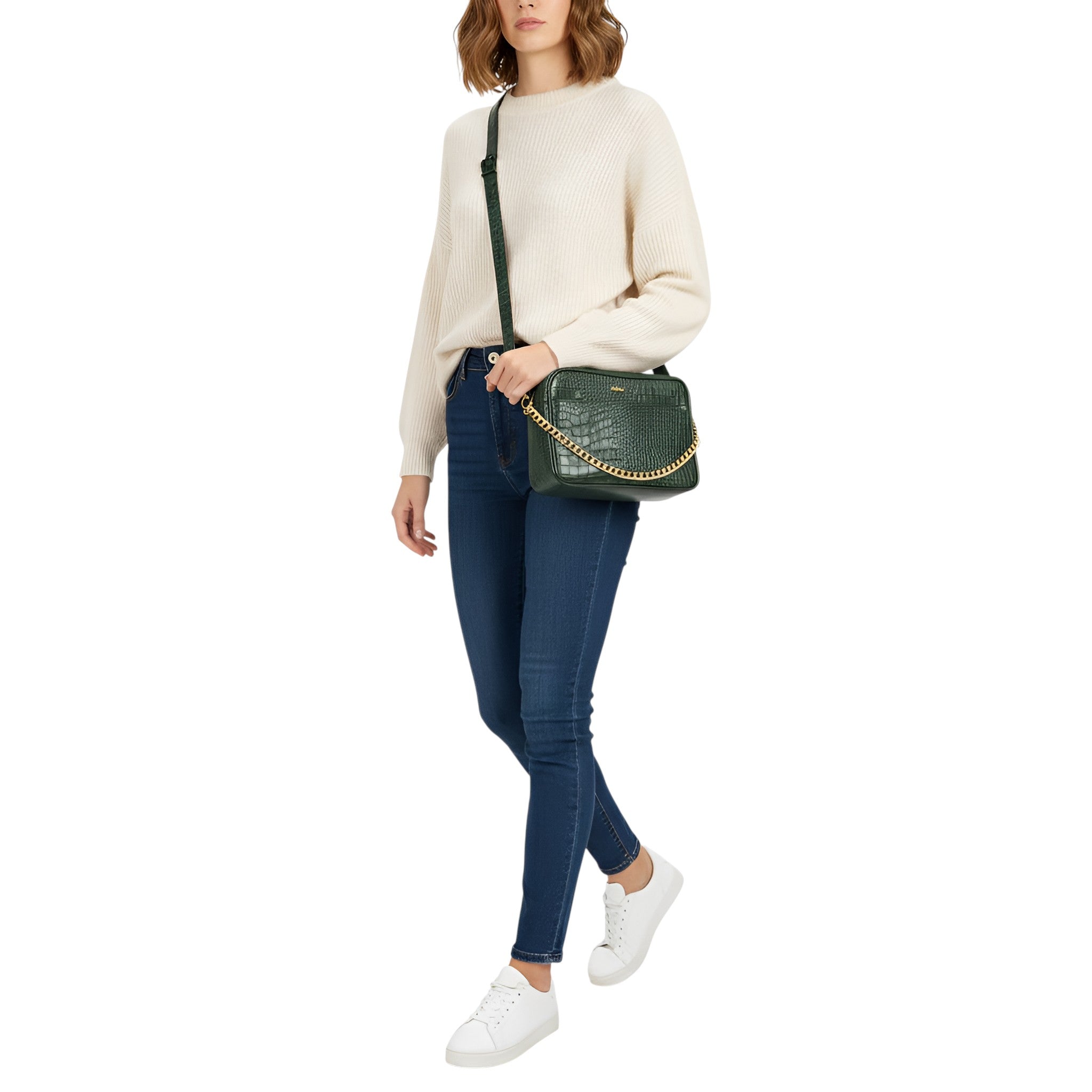 Genius Croc Leather Cross Body