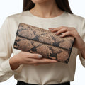 Shadow Python Fold Leather Wallet
