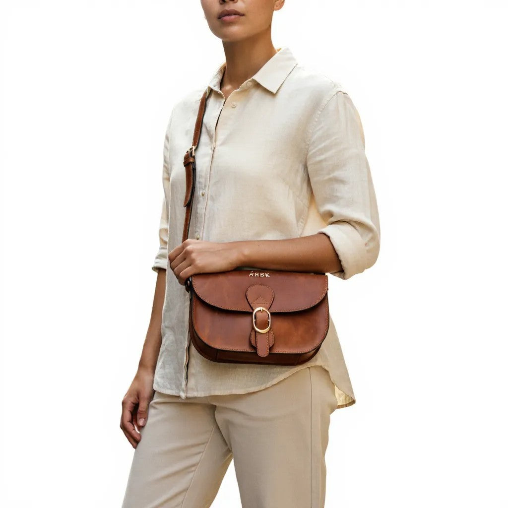Bobby Sling Leather Bag Copper
