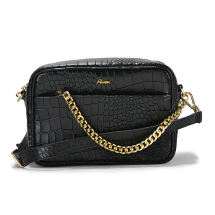Genius Leather Cross Body Black