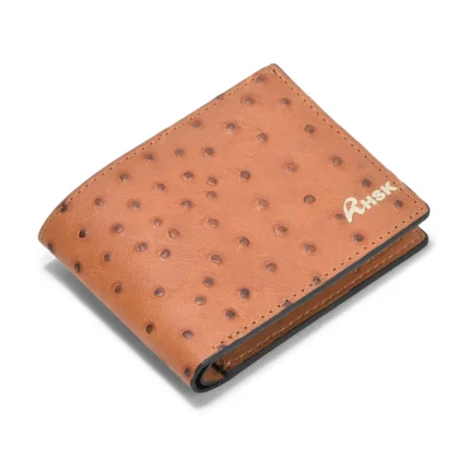 Ostrich Pattern Men's Leather Wallet